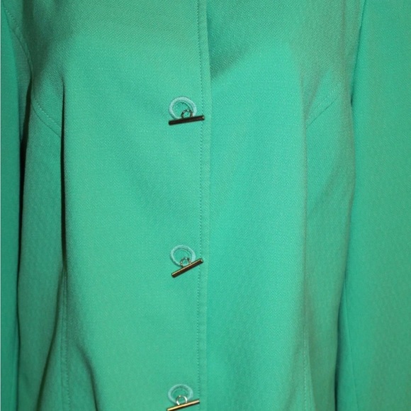 Lane Bryant green lined button down jacket size 26 - Picture 2 of 5